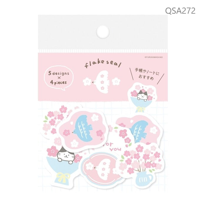 Sticker Flakes - Cat Bouquet Spring Limited