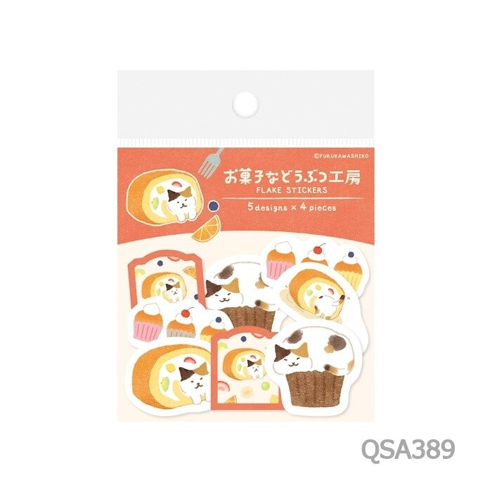 Sticker Flakes - Cat Desserts