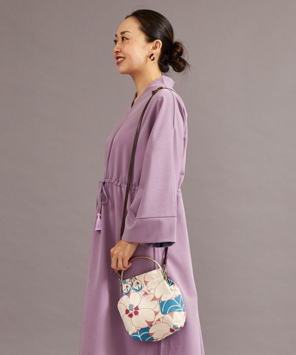 Shoulder bag with clasp - Flowers and Plants