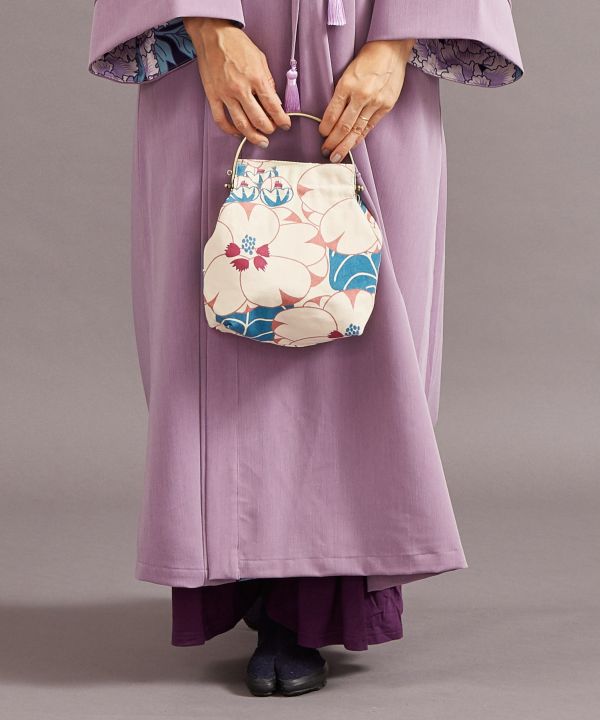 Shoulder bag with clasp - Flowers and Plants