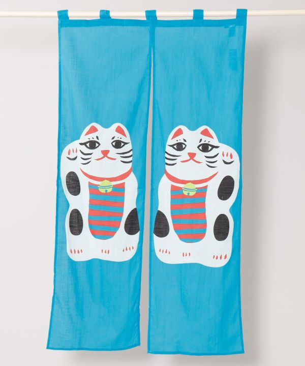Noren - Blue Manekineko