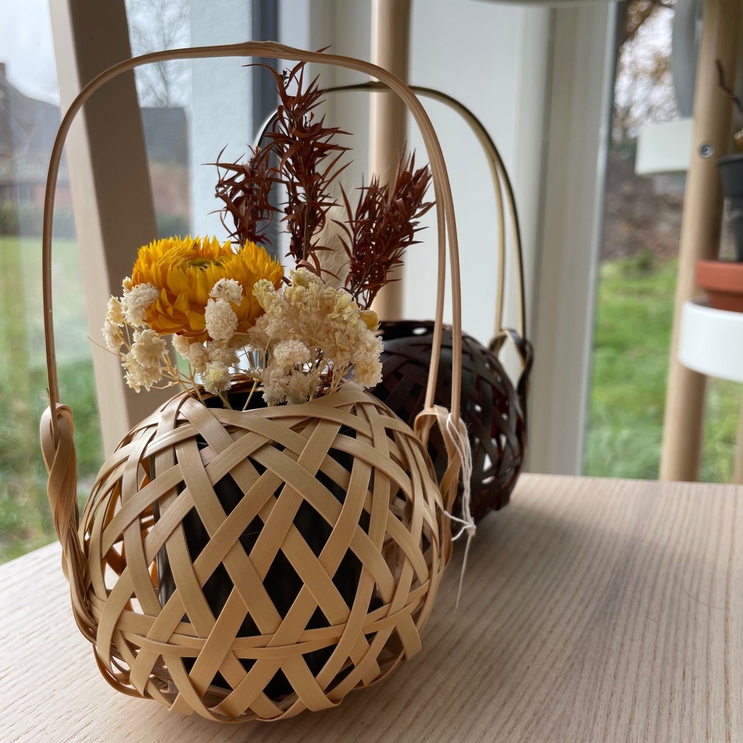 Bamboo Ikebana Basket