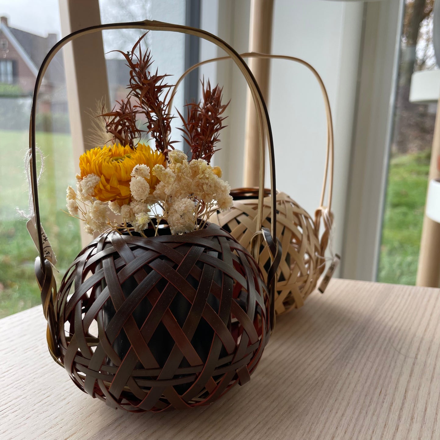 Bamboo Ikebana Basket