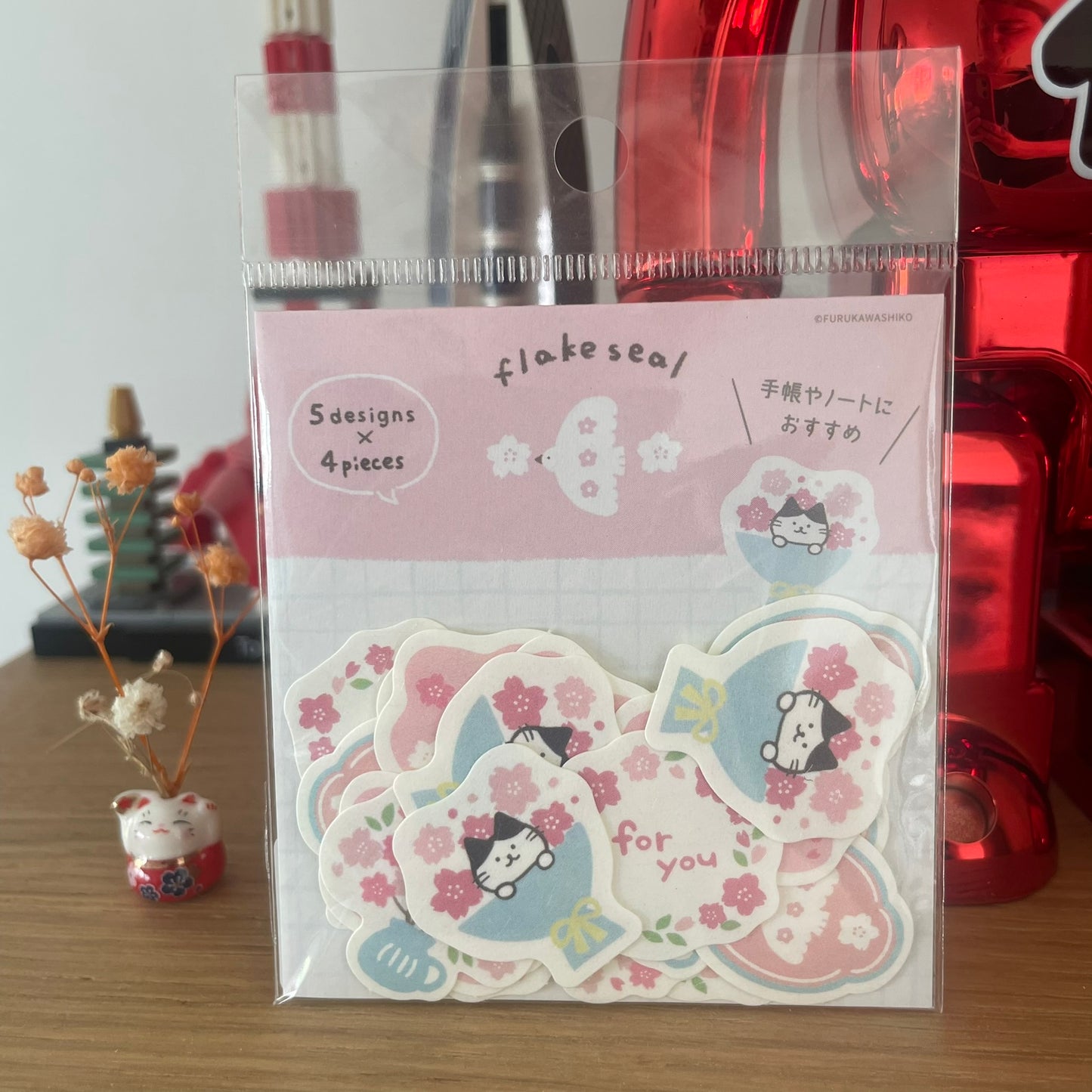 Sticker Flakes - Spring Cats