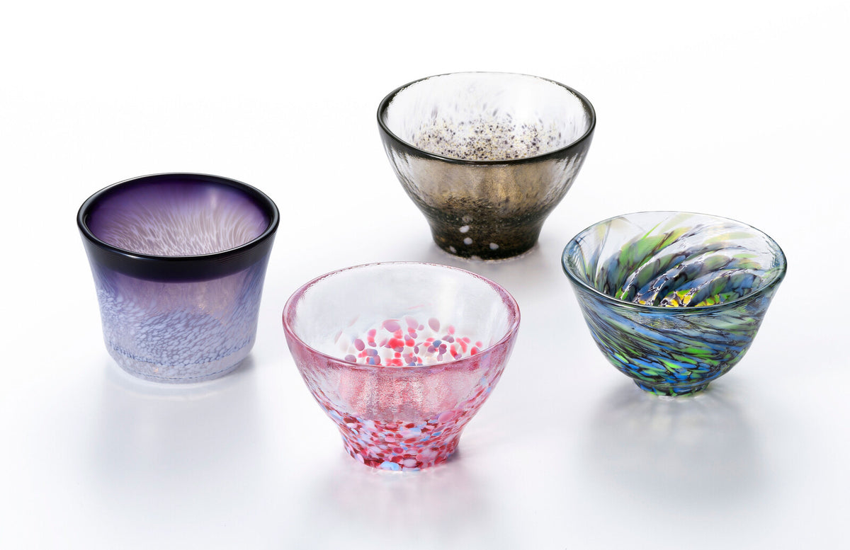 Sake Glass Set - Tsugaru Vidro