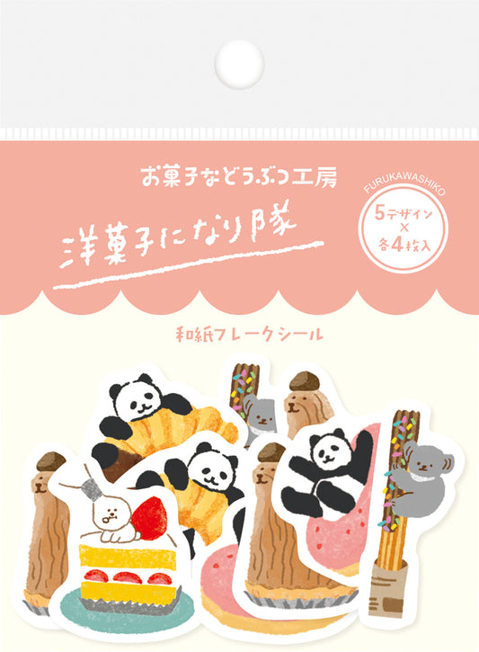 Sticker Flakes - Animal Sweets - Western Desserts