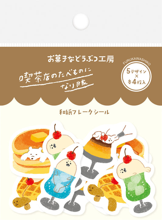 Sticker Flakes - Animal Sweets - Cafe Desserts