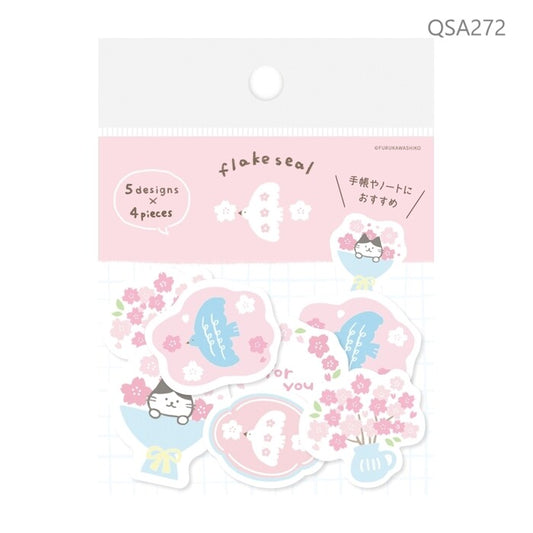 Sticker Flakes - Cat Bouquet Spring Limited