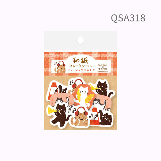 Sticker Flakes - Autumn Limited - Music Cats