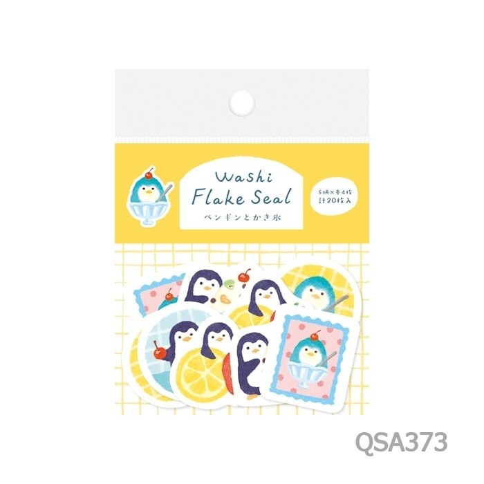 Sticker Flakes - Shaved Ice Penguin