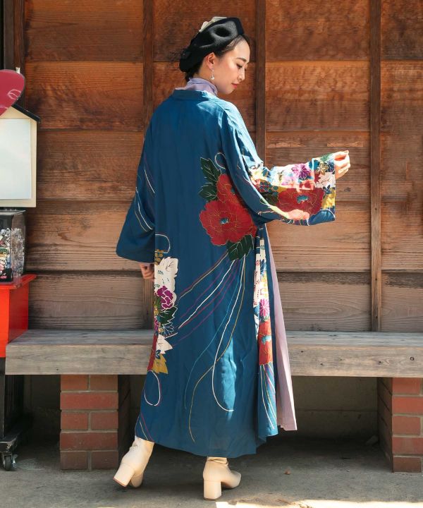 Haori (long jacket) - Kusudama