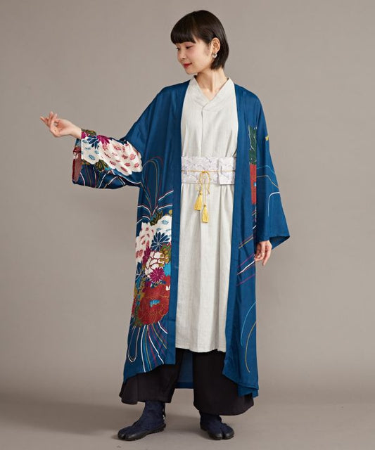 Haori (long jacket) - Kusudama