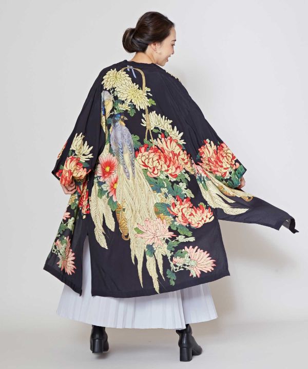Haori (long jacket) - Kiku