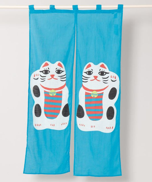 Noren - Blue Manekineko