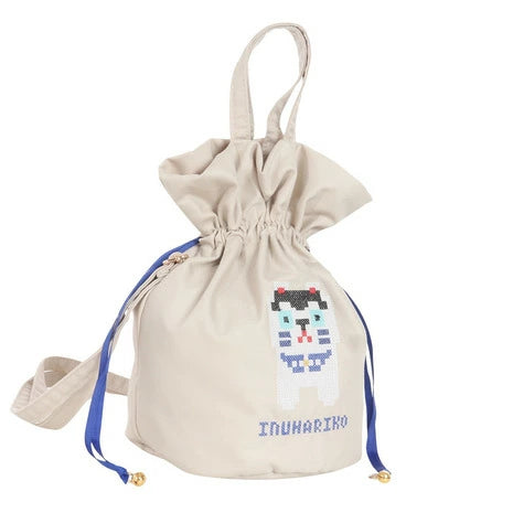 Cross-Stitch Shoulder Bag - Inu Hariko