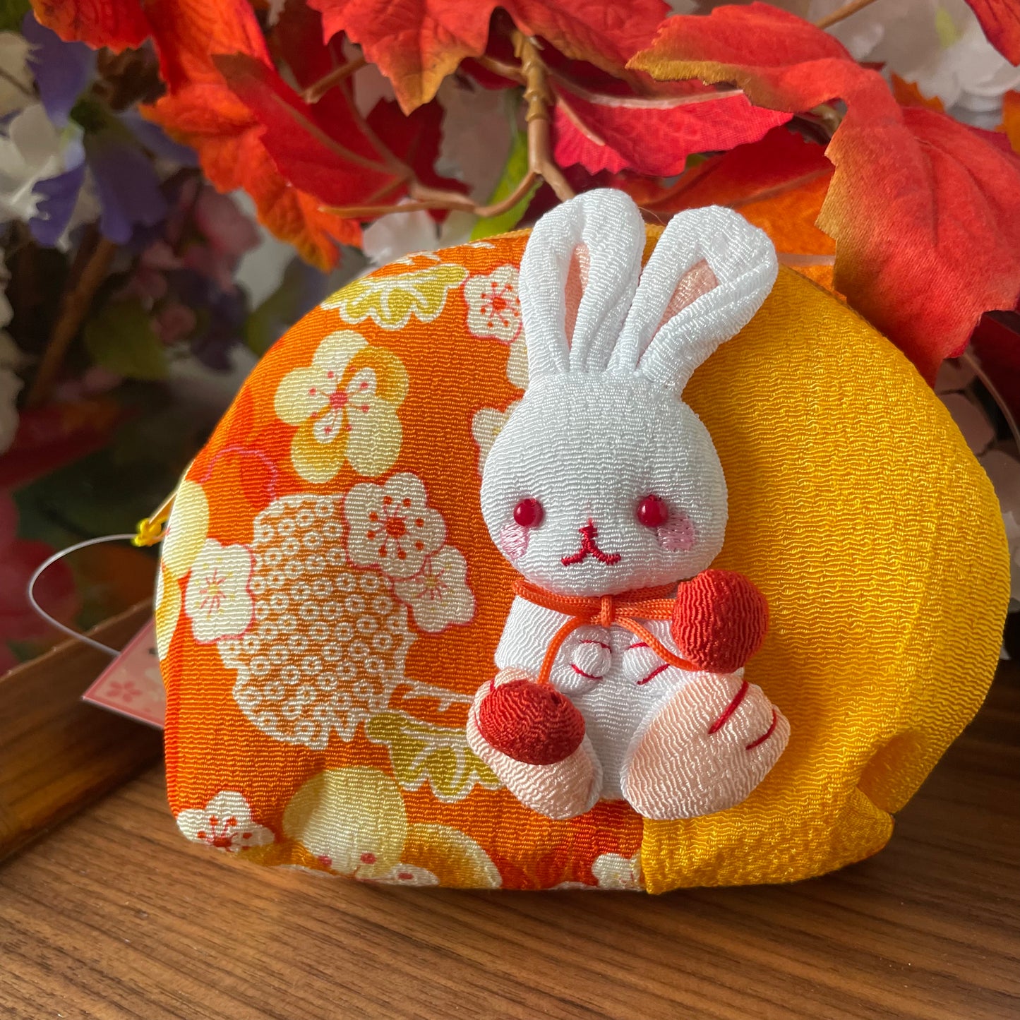 Chirimen Bunny Pouch