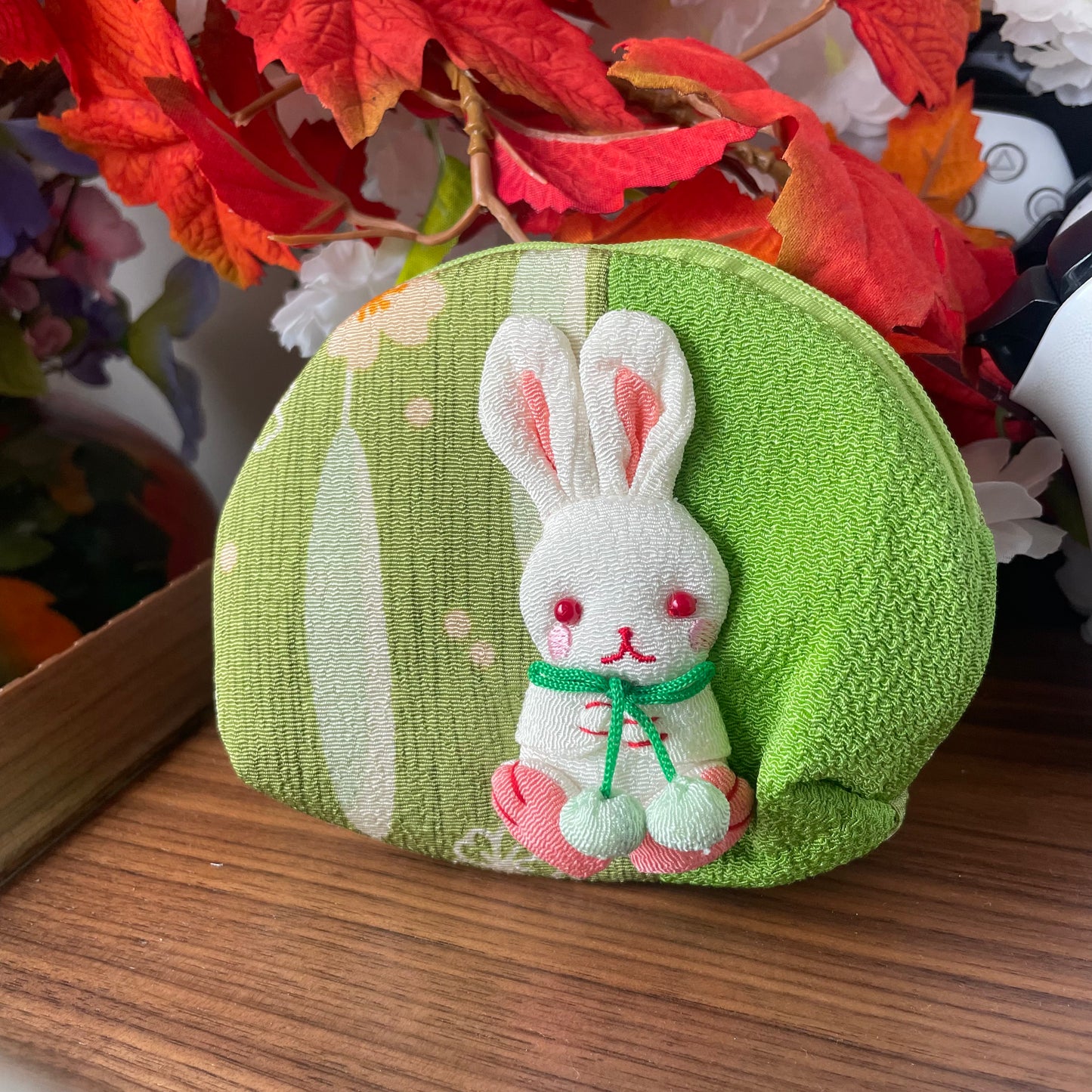 Chirimen Bunny Pouch