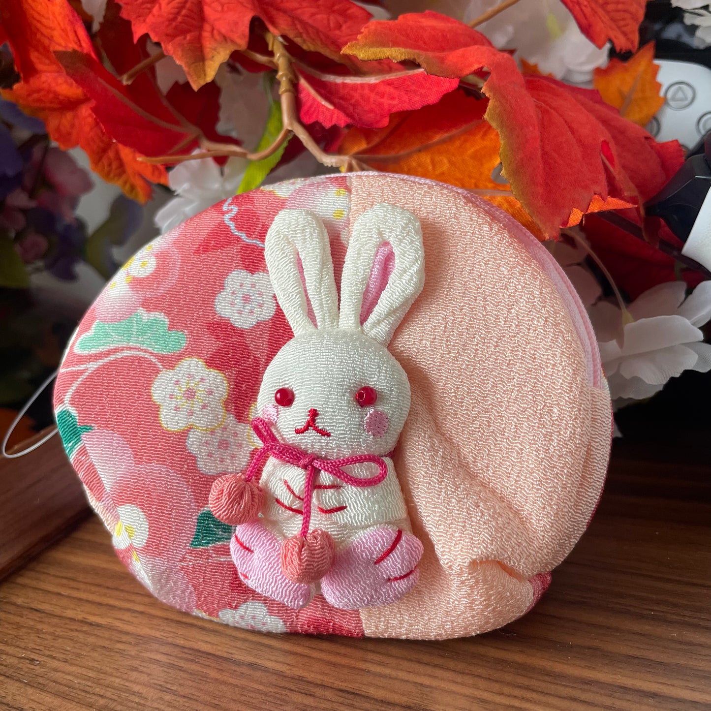 Chirimen Bunny Pouch