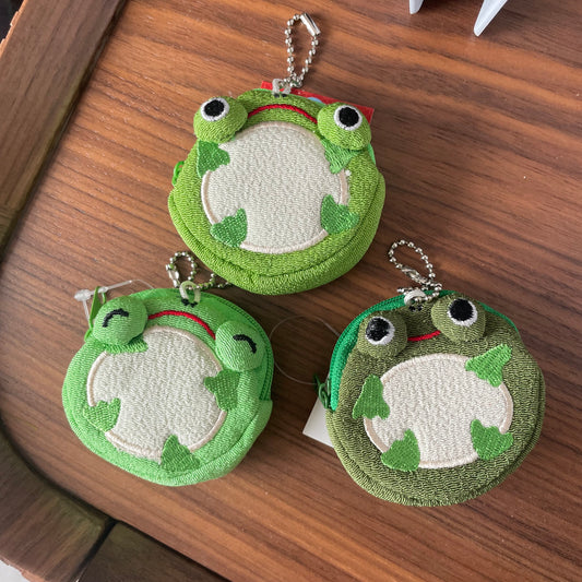 Chirimen Frog Coin Case