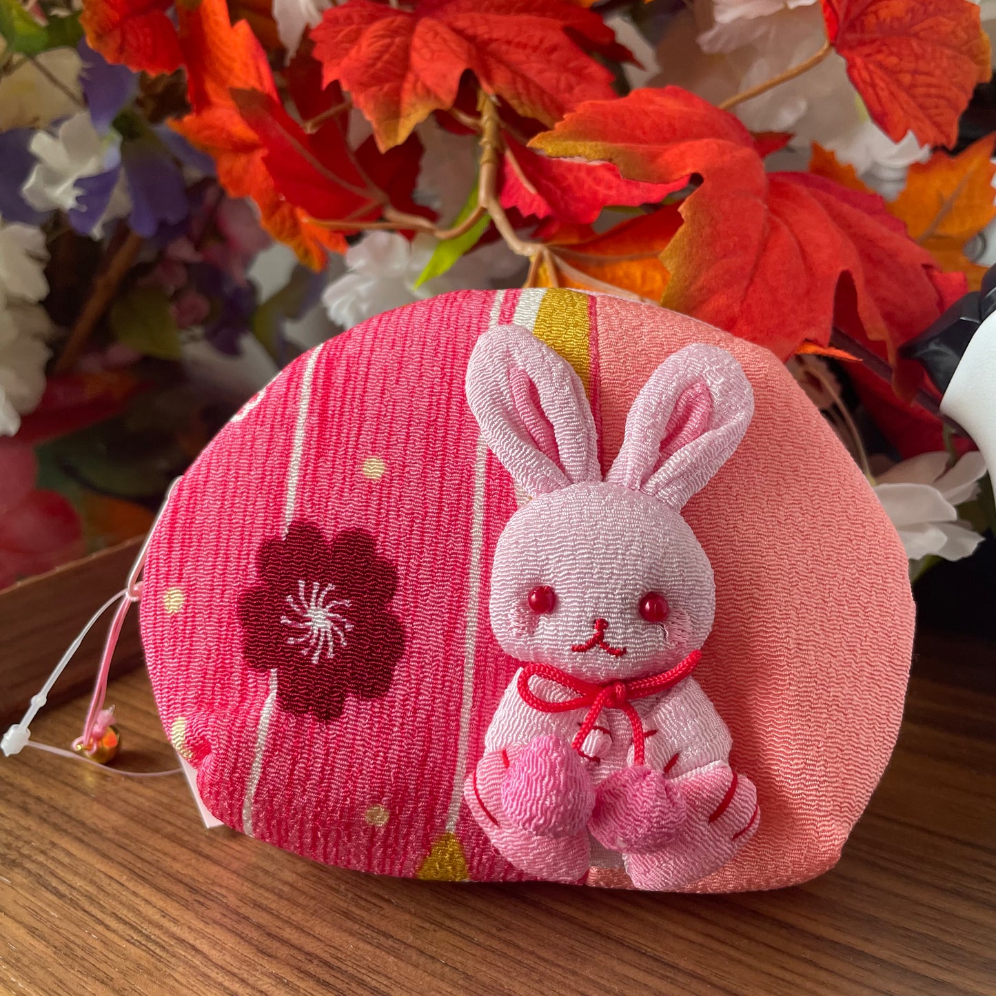 Chirimen Bunny Pouch