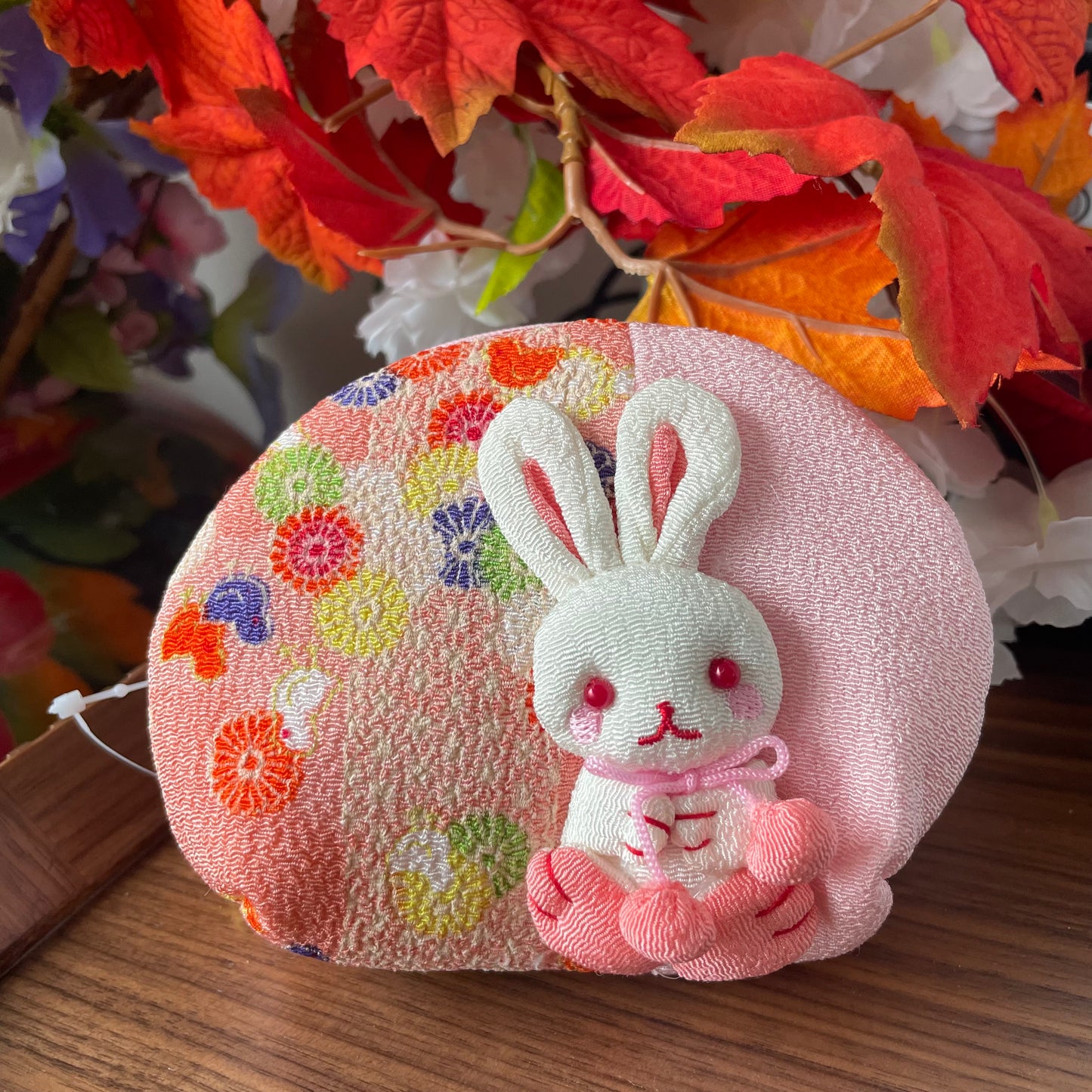 Chirimen Bunny Pouch