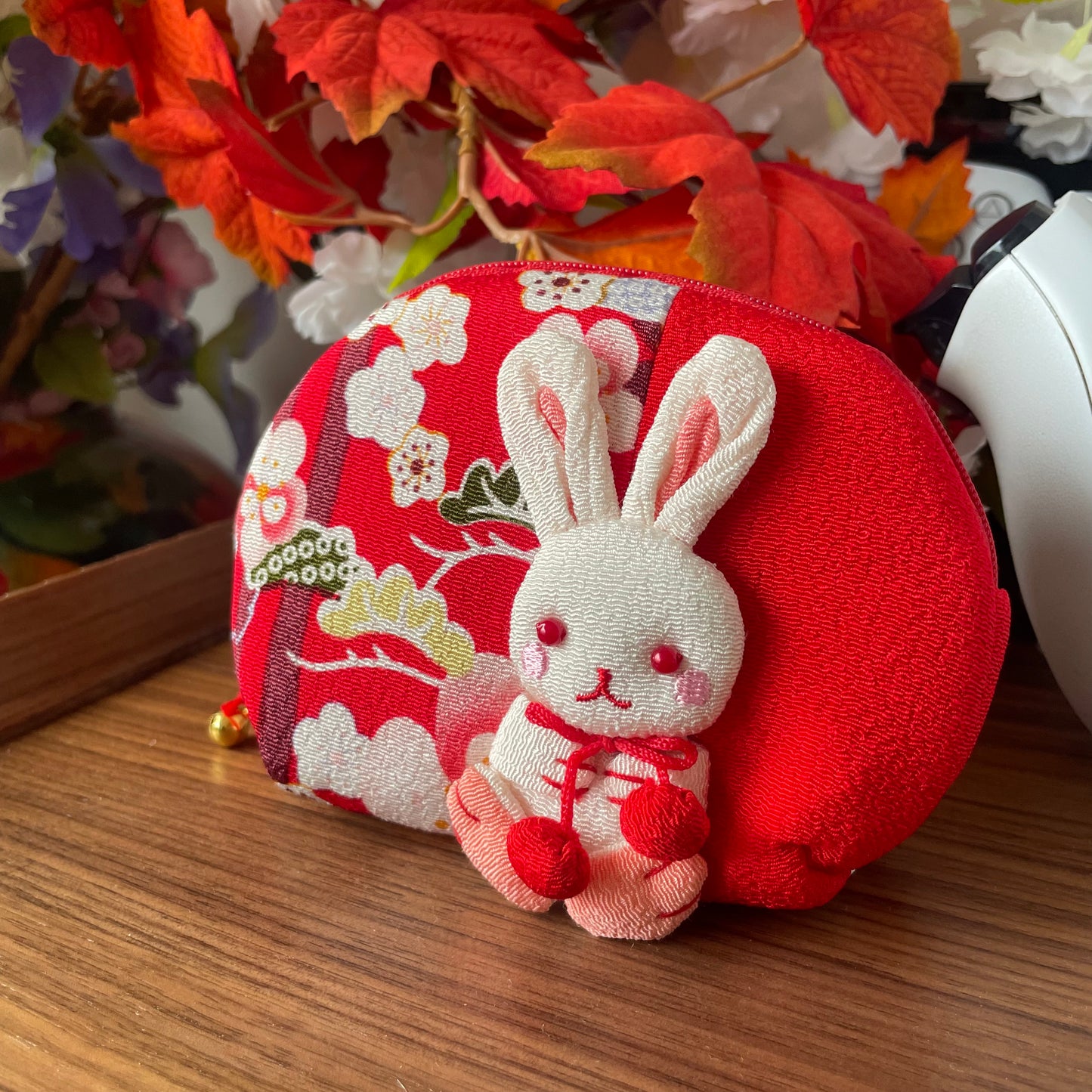 Chirimen Bunny Pouch