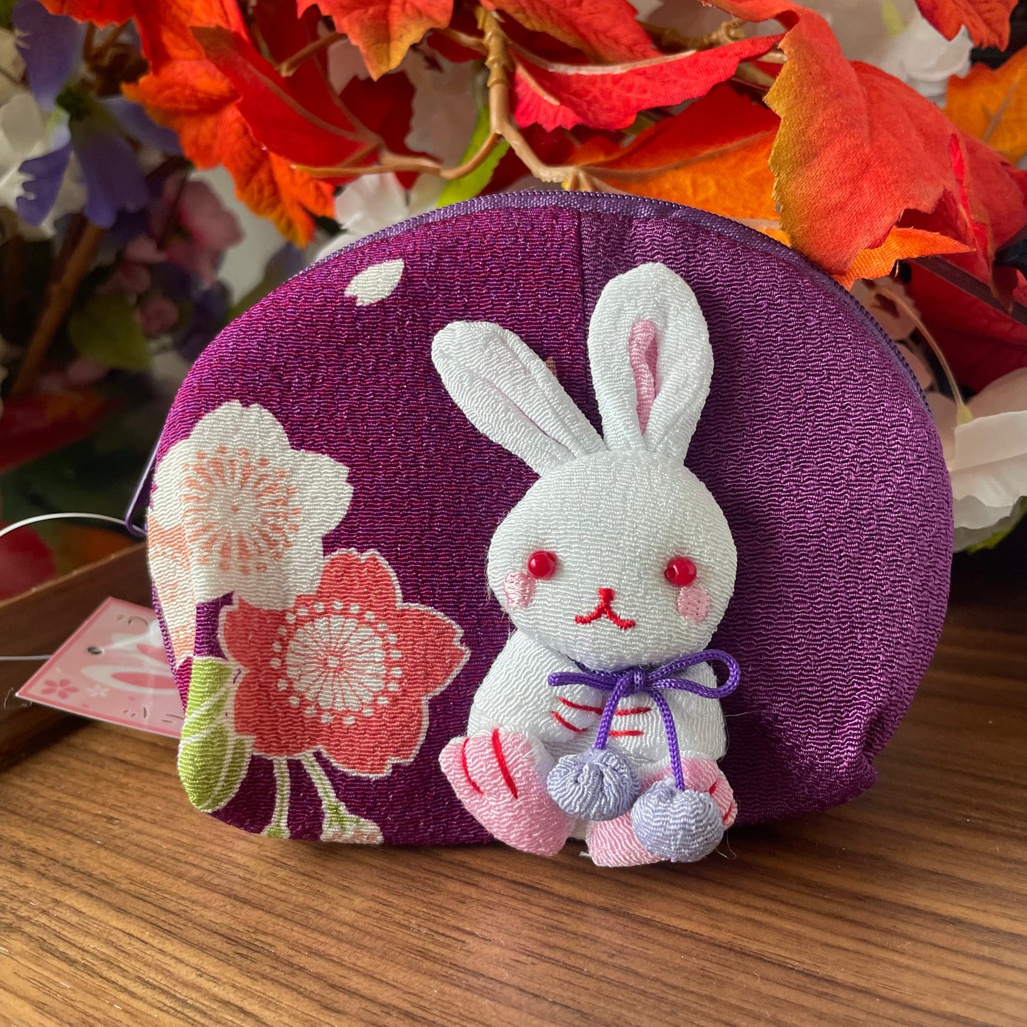 Chirimen Bunny Pouch