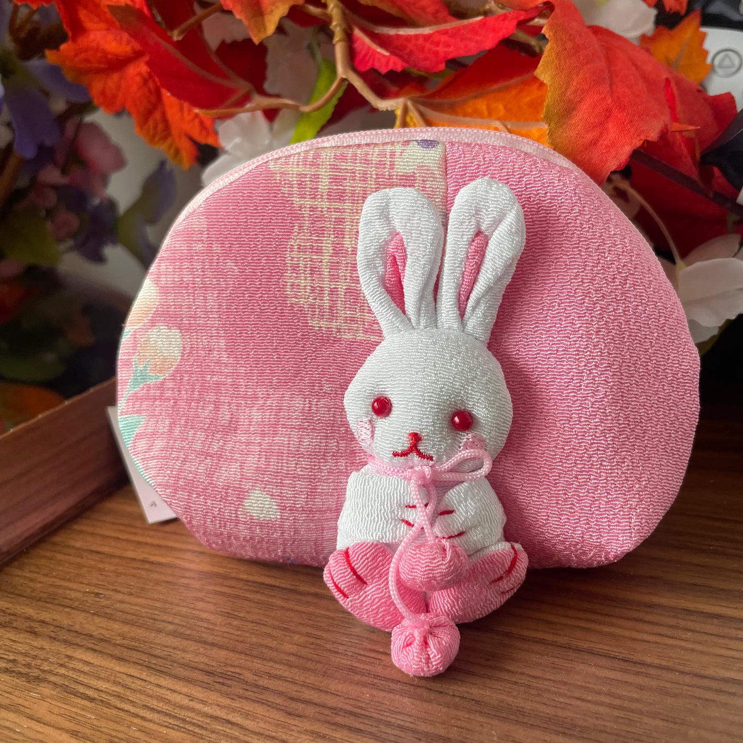 Chirimen Bunny Pouch