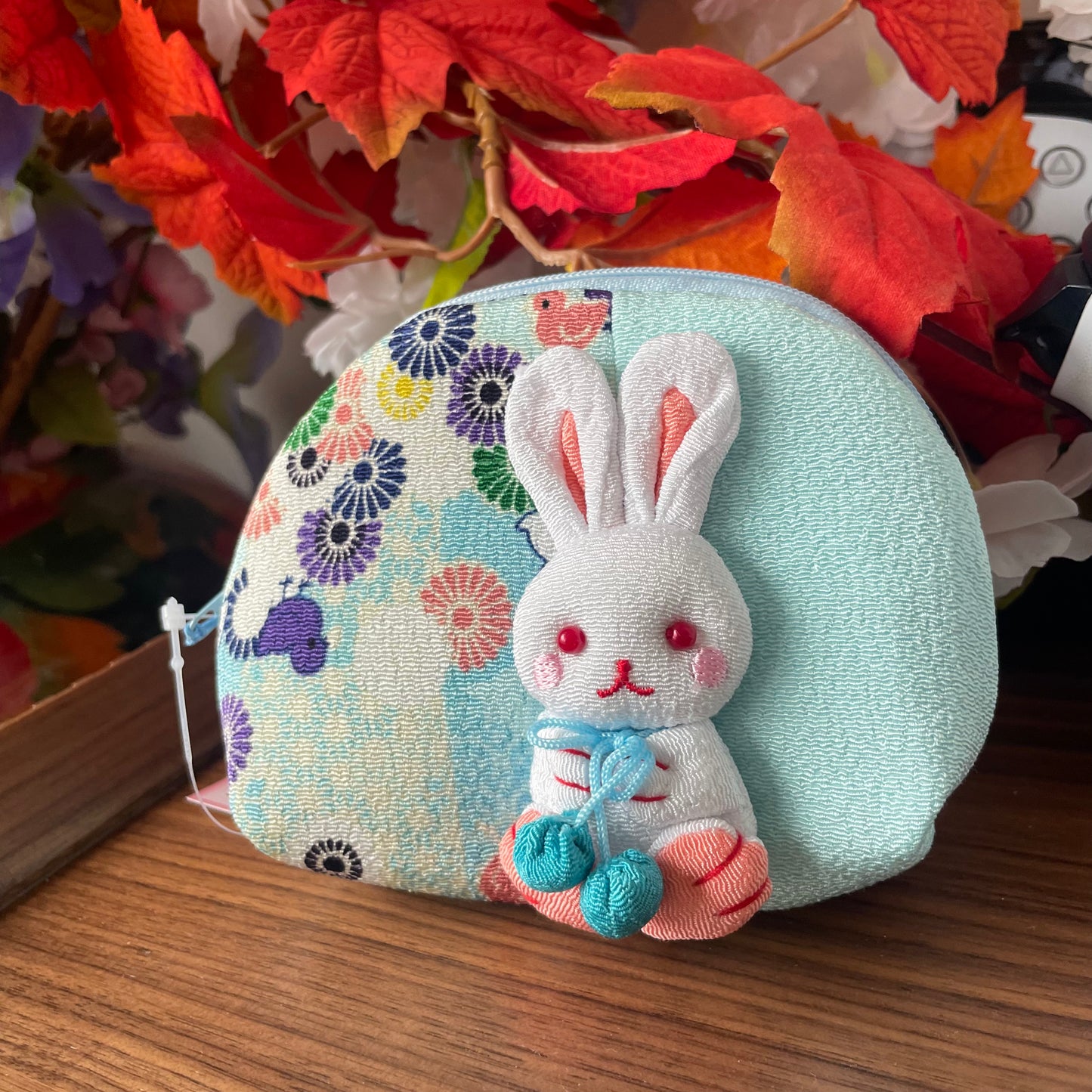 Chirimen Bunny Pouch