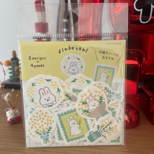 Sticker Flakes - Spring Bunnies