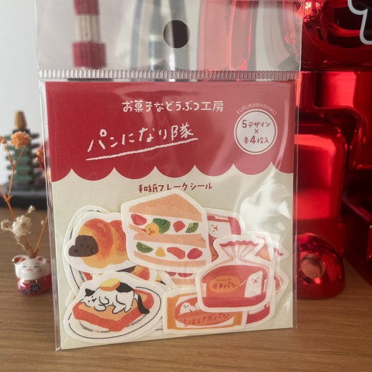 Sticker Flakes - Bread Animals